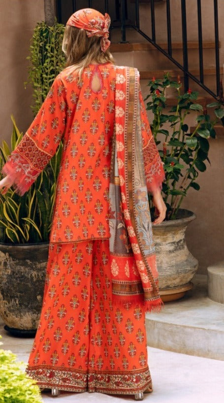 Baroque 3 piece Khader printed