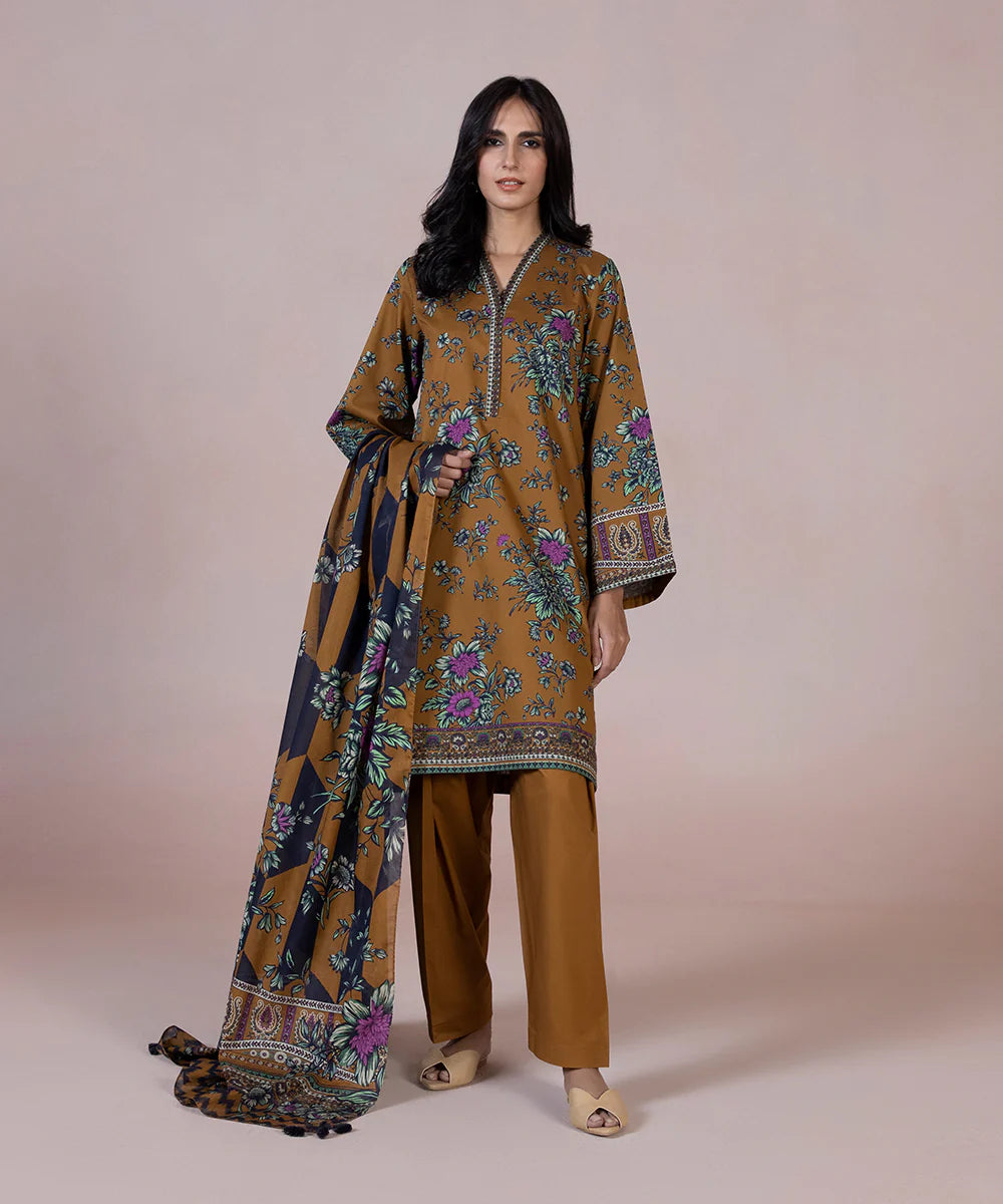 SAPPHIRE 3 PIECE PRINTED SUIT