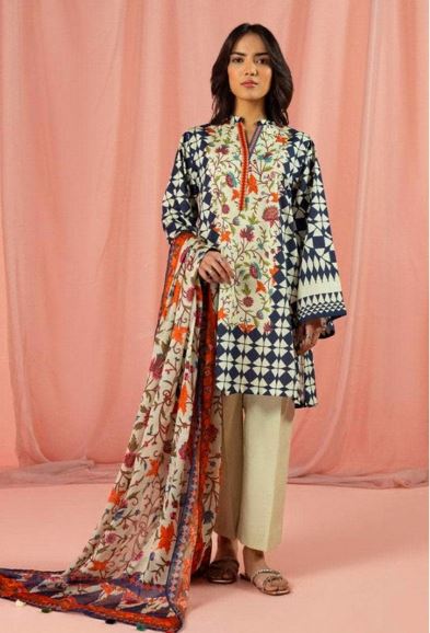 SAPPHIRE 3 PIECE PRINTED SUIT