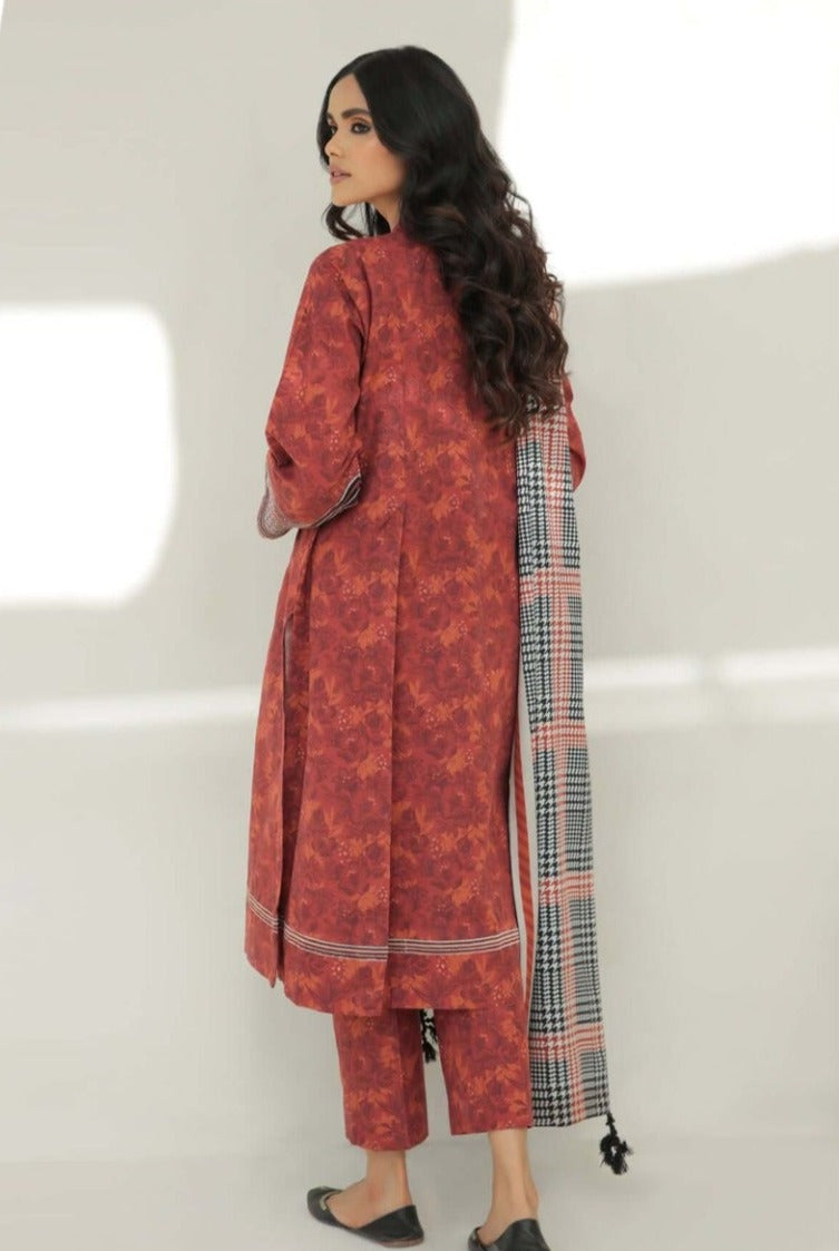 Baroque 3 piece Khader printed