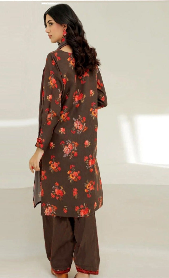 Baroque 3 piece Khader printed