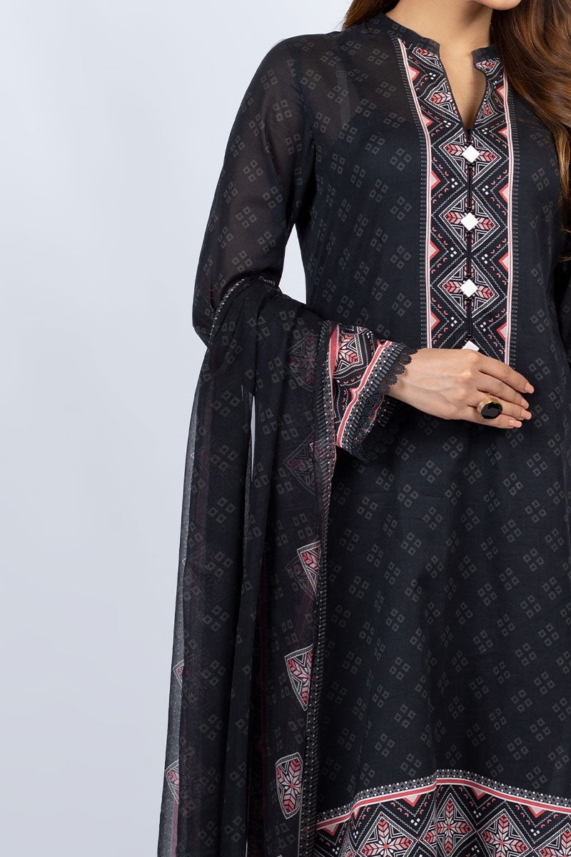 Bareeze Printed black