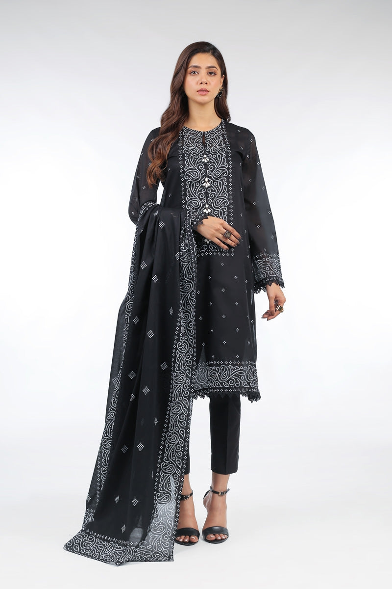 Bareeze Printed Black 2