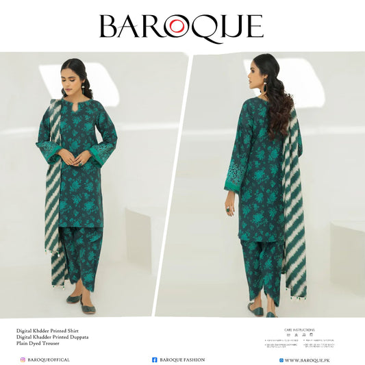 Baroque 3 piece  Khader printed
