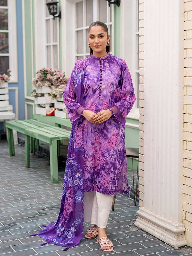 IRA Digital printed Unstitched Ladies Suit 3 Pieces