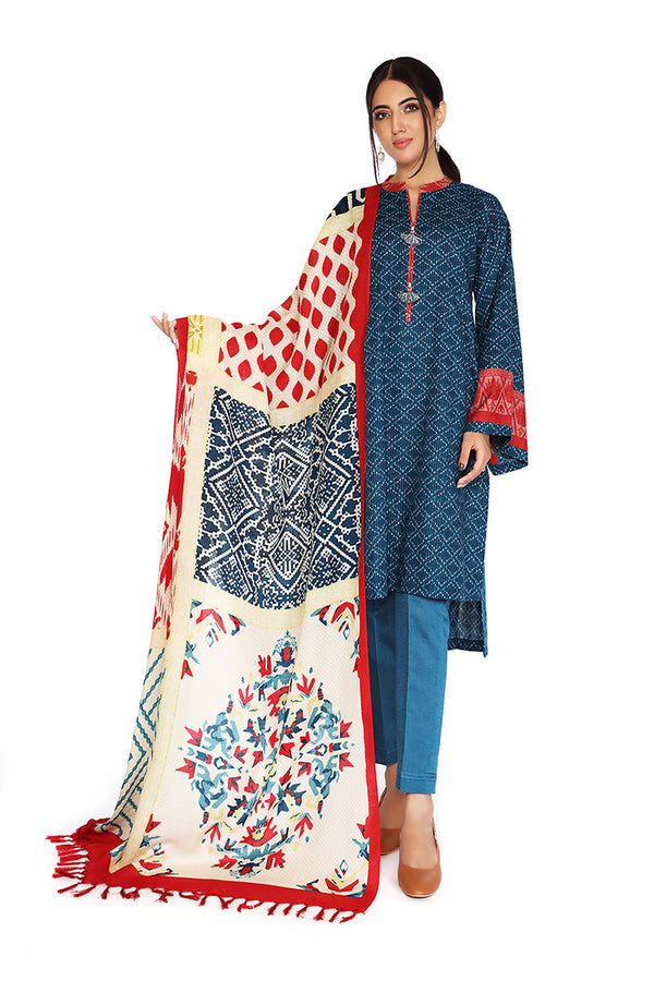 Nishat 3 Piece - Printed Suit -42105010-R