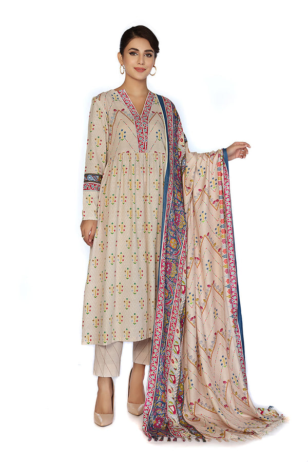 Nishat 3 Piece - Printed Suit -42105072-R