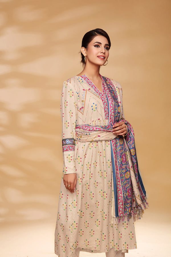 Nishat 3 Piece - Printed Suit -42105072-R