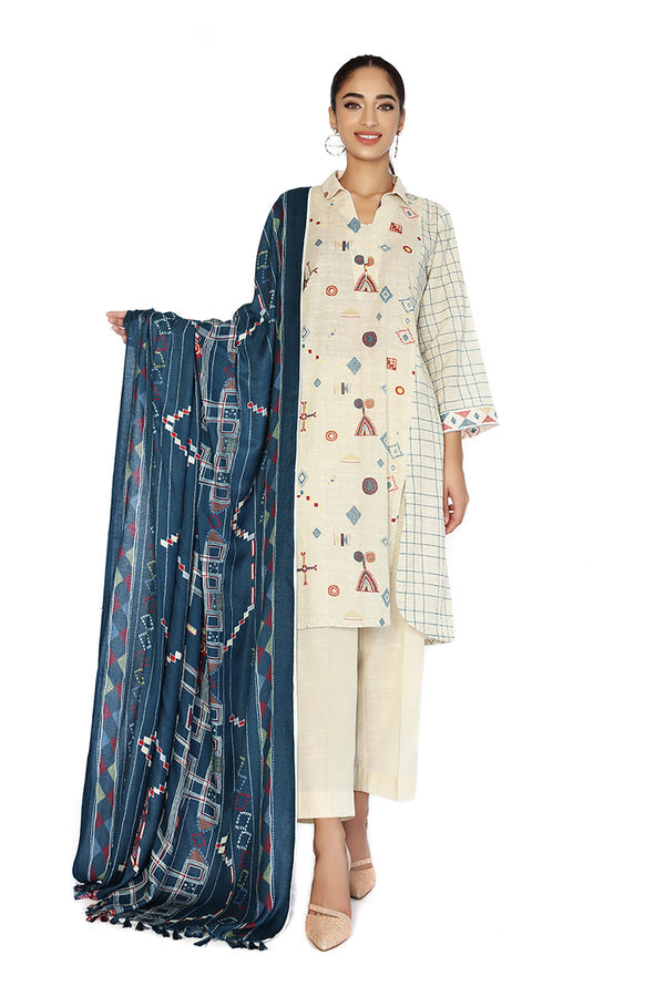 Nishat 3 Piece - Printed Suit - 42102073 R