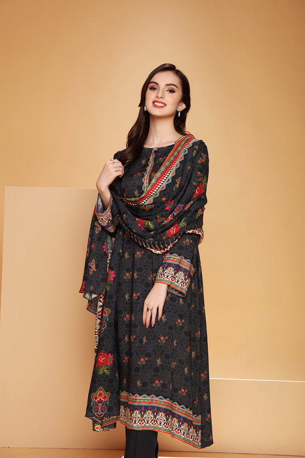 Nishat 3 Piece - Printed Suit -42105103-R