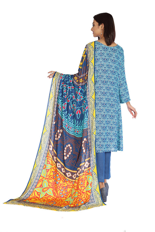 Nishat 3 Piece - Printed Suit -42105412-R