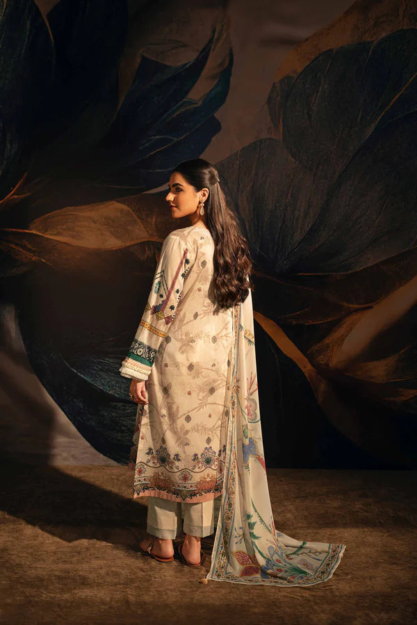 charizma 3-Pc Tie & Dye lawn Shirt With Trouser and Printed