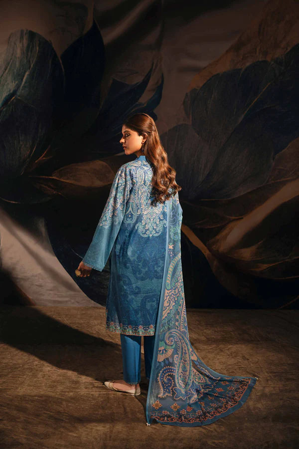 charizma 3-Pc Tie & Dye lawn Shirt With Trouser and Printed