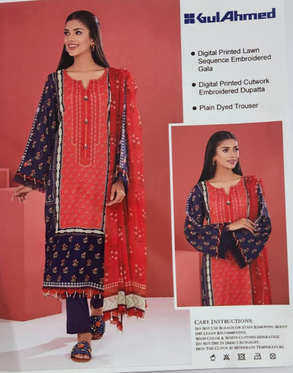 Gul ahmed lawn 3 pc  New