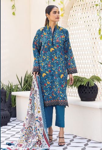 Khaadi 3pc Blue 2.0