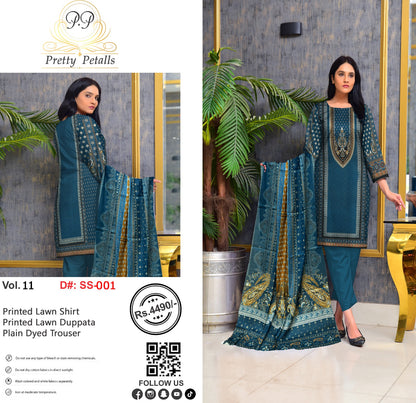 Pretty Petalls Lawn 3pc