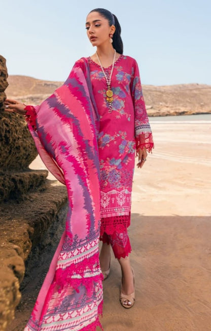 Nureh Garenia Embroidered Chikankari Lawn Suits Unstitched 3 Piece