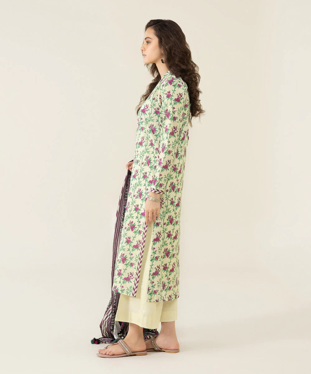 SAPPHIRE DAILY 3 PIECE PRINTED LAWN SUIT