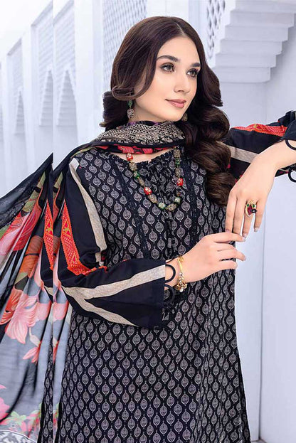 CHARIZMA ZAUQ BLACK AND WHITE EMBROIDERED LAWN  BWS 01 COLLECTION VOL 1