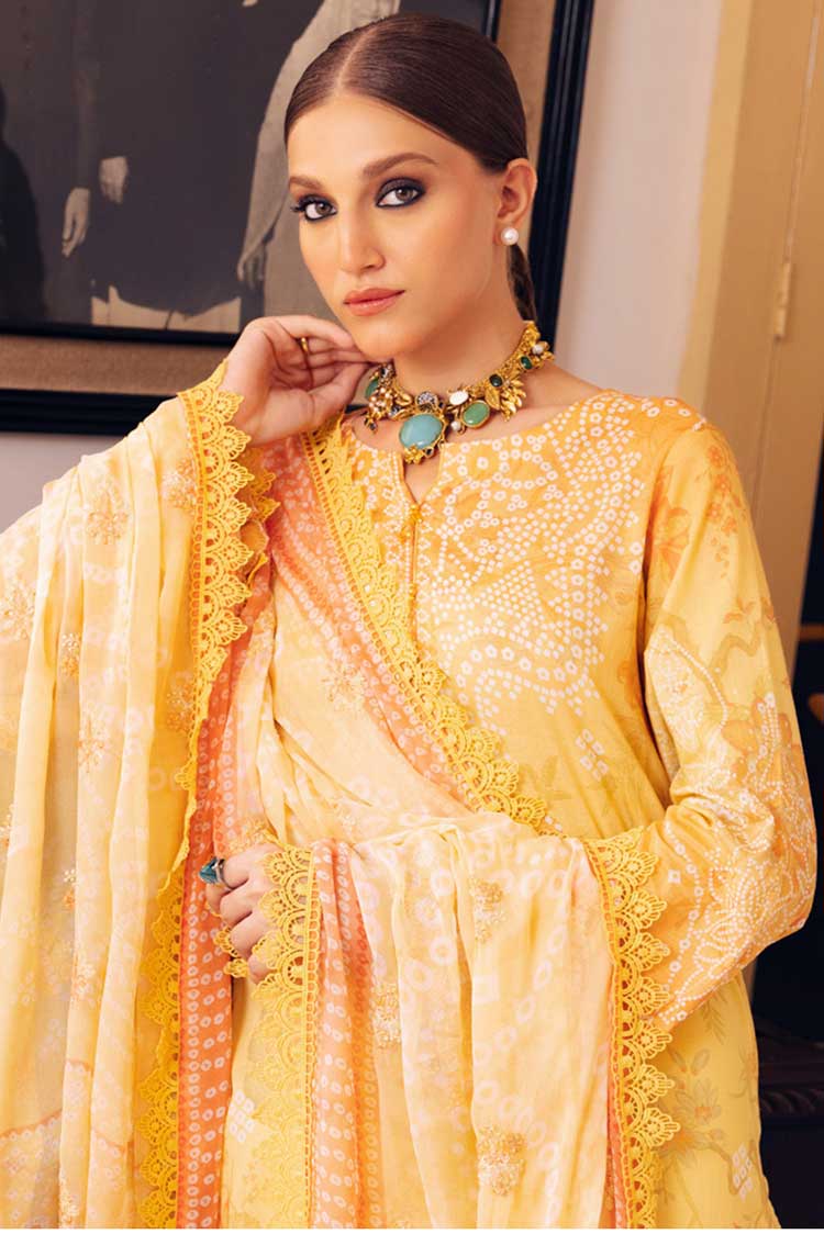Nureh GARDENIA EMBROIDERED PRINTED LAWN