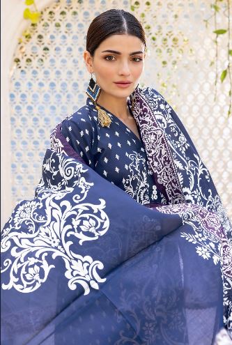 Khaadi 3pc Blue