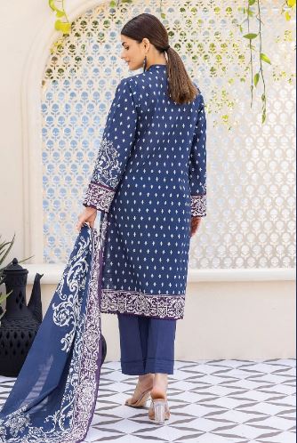 Khaadi 3pc Blue