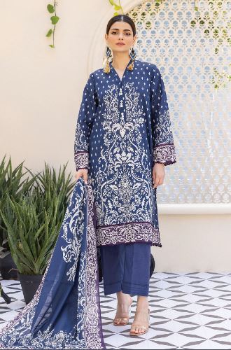 Khaadi 3pc Blue