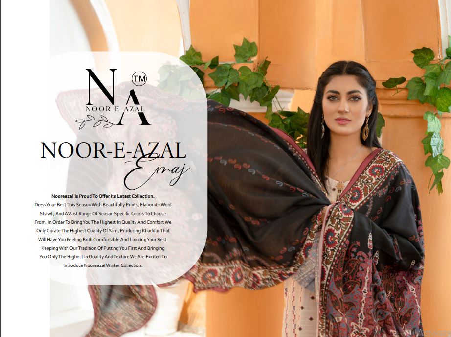 Noor e azal khadar 3 piece