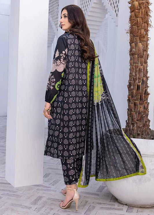 Zauq By Charizma Embroidered Lawn Suits Unstitched 3 Piece BWS-07- Black & White Collection 01
