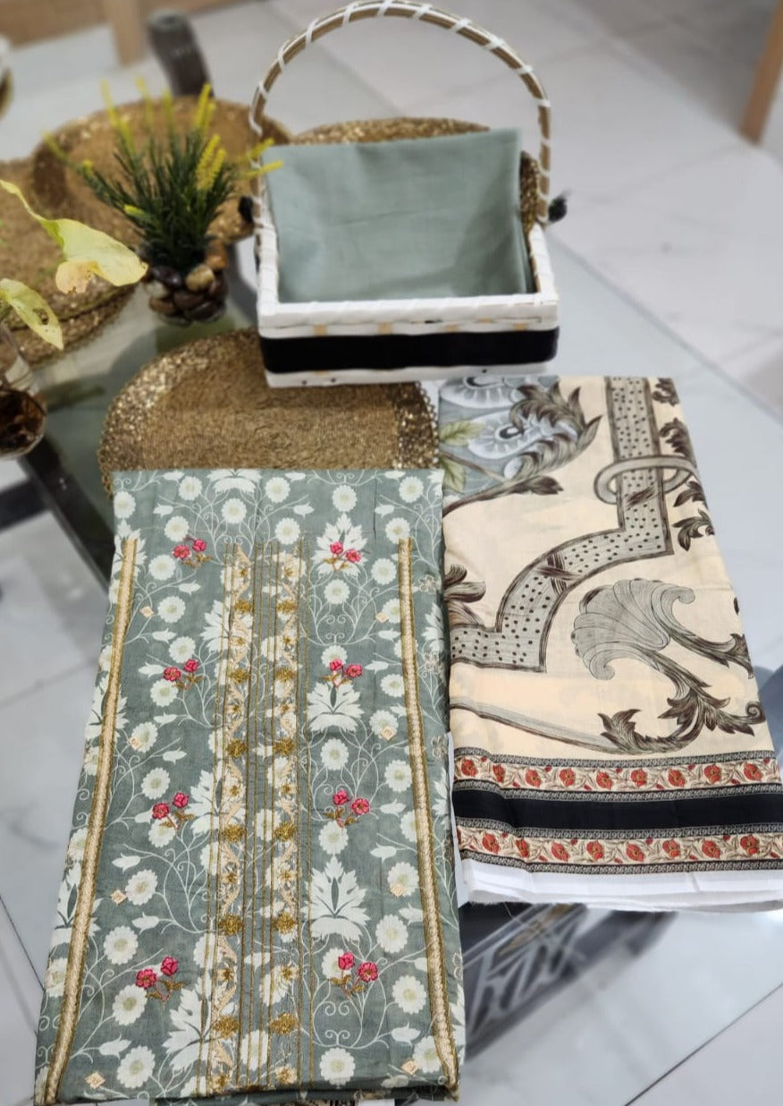 Pretty Petalls  Embroidered Lawn 3pc