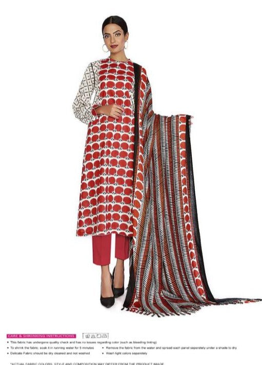 Nishat 3pc Printed Lawn