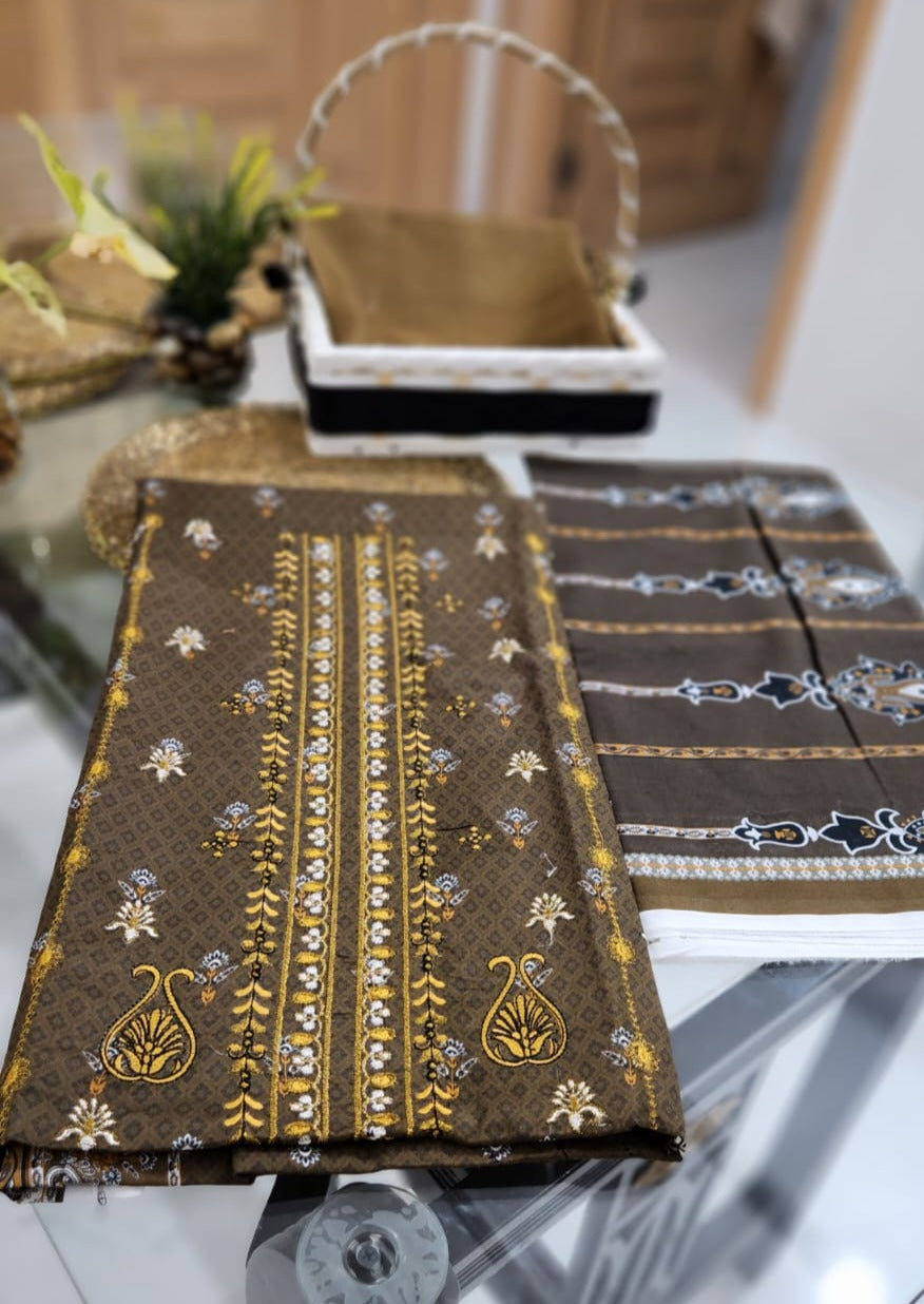 Pretty Petalls  Embroidered Lawn 3pc