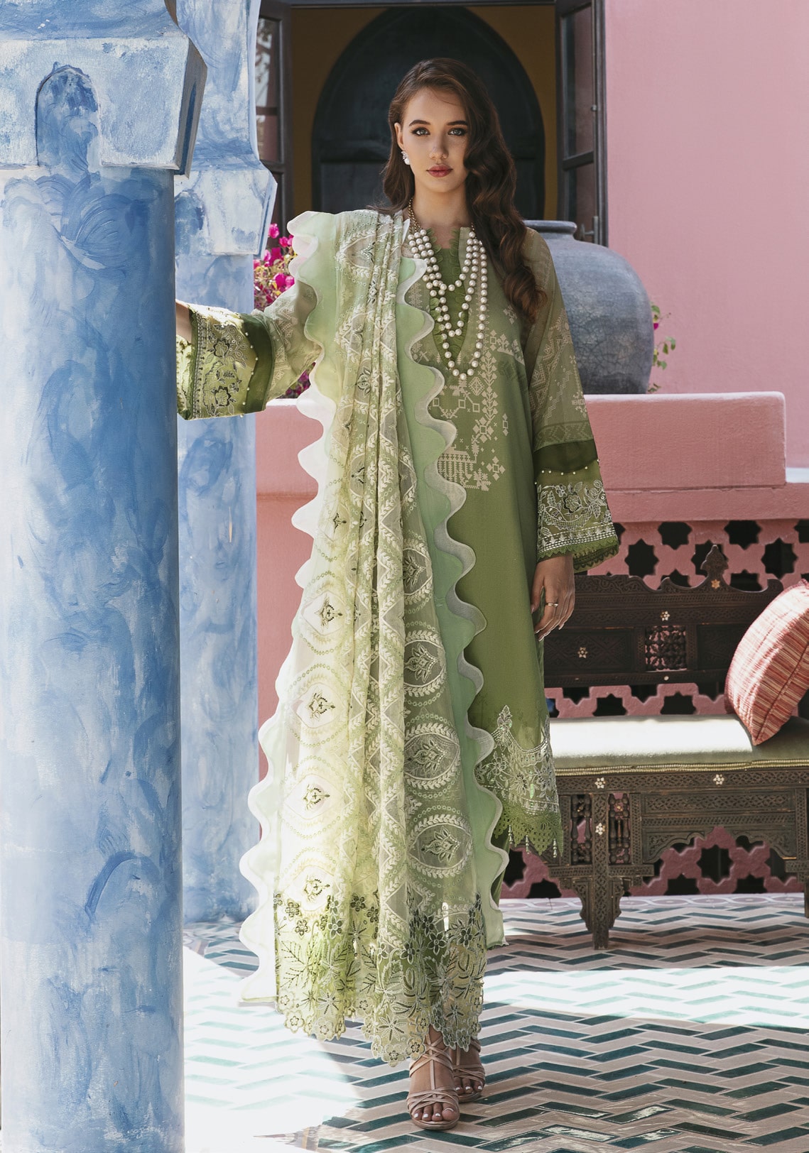 Unstitched MAYA EMBROIDERED SWISS LAWN COLLECTION! (NS- 64)