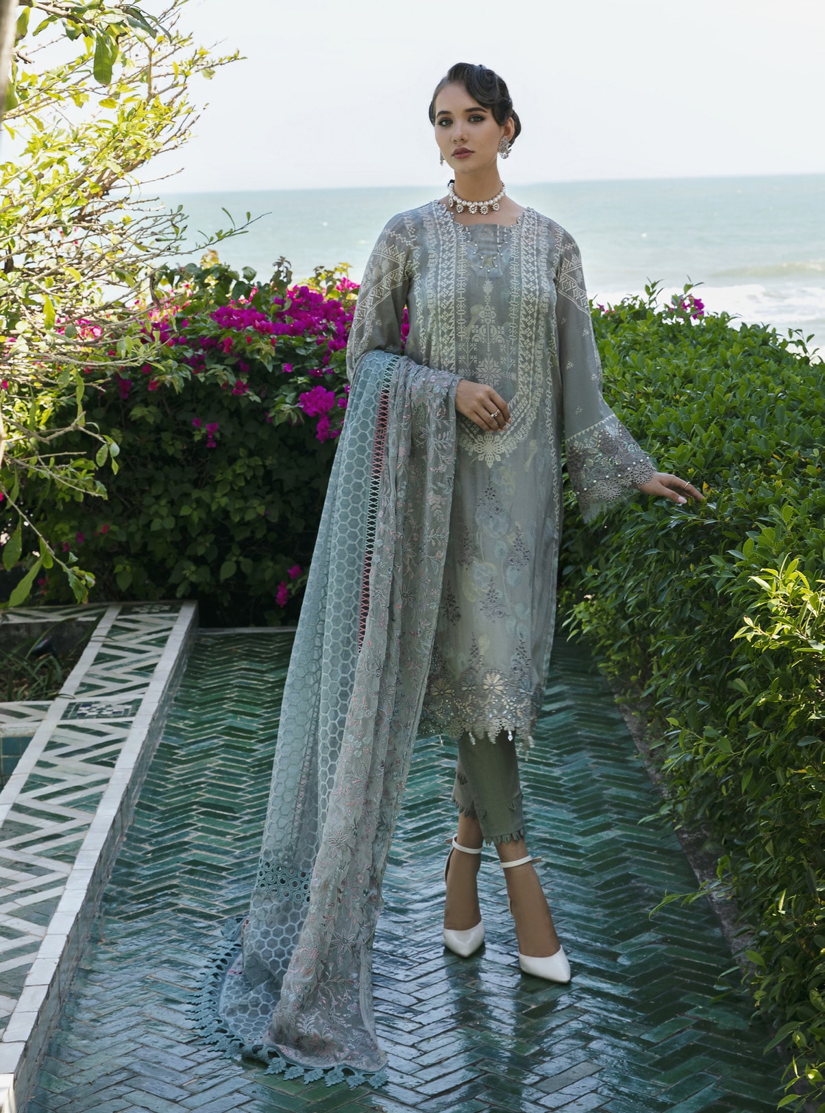 Unstitched MAYA EMBROIDERED SWISS LAWN COLLECTION! (NS- 71)